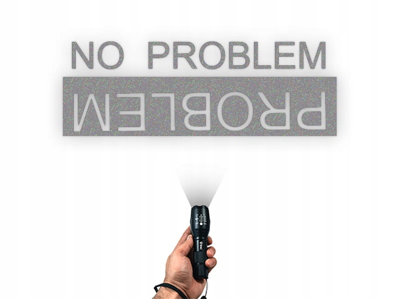 NO PROBLEM - Naklejka na samochód na auto ODBLASKOWA Producent Inny