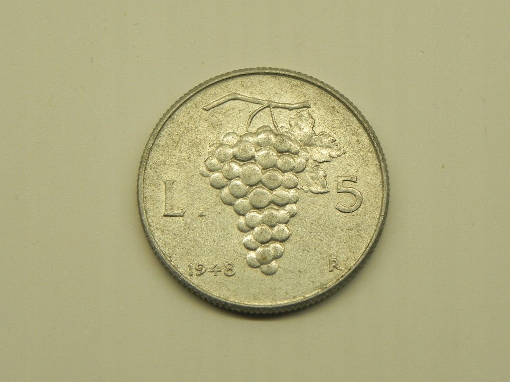 4701/ 5 LIRE 1948 WŁOCHY
