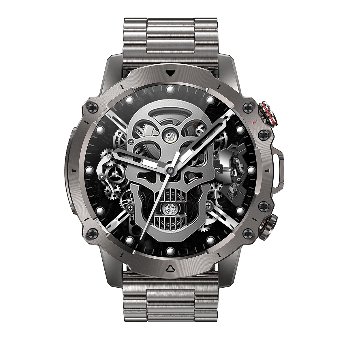 SMARTWATCH MĘSKI POLSKIE MENU ROZMOWY POWIADOMIENIA SMS SPORT DWA PASKI Transmisja danych brak