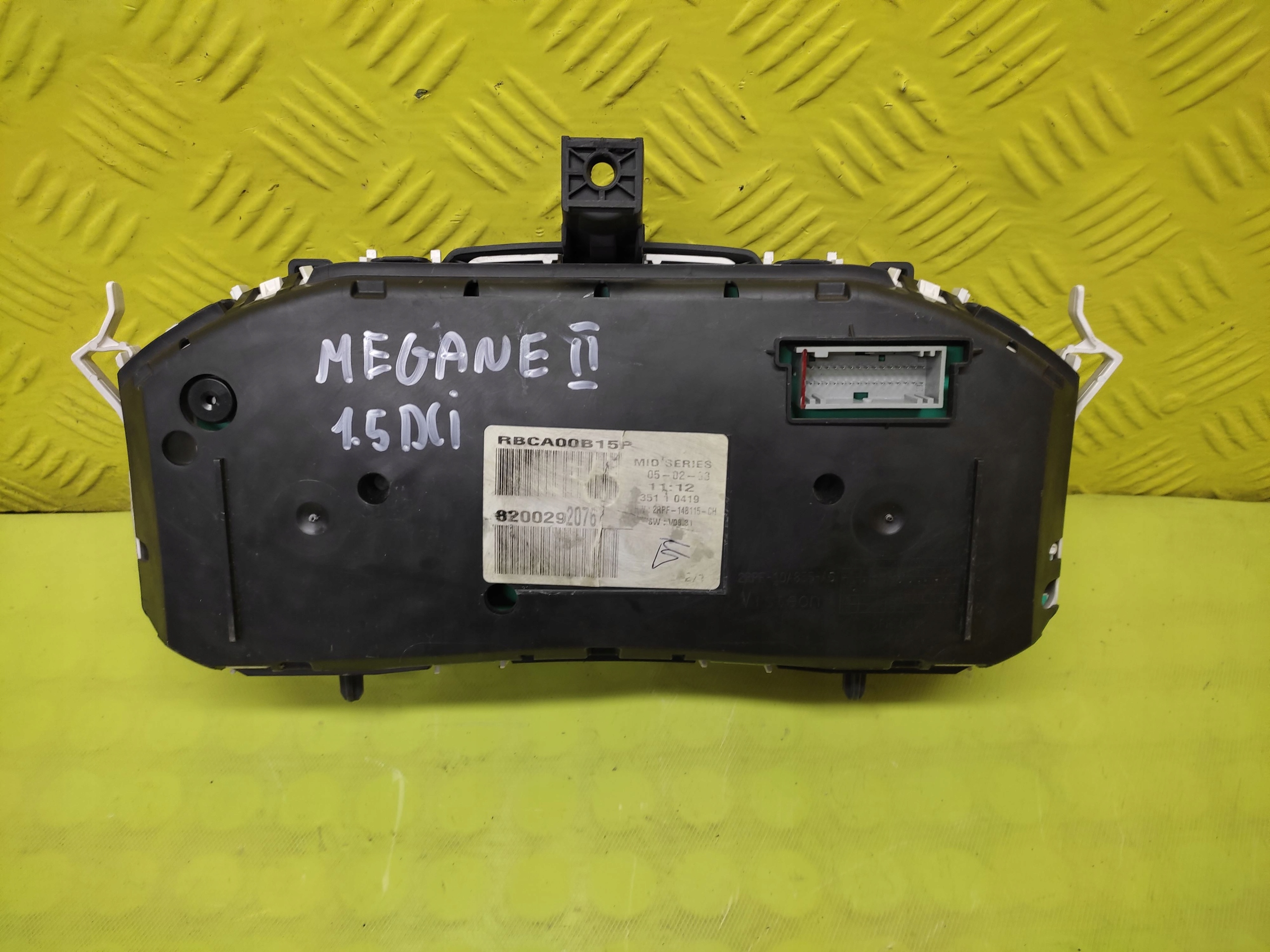 RENAULT MEGANEII 1.5 DCI dials dials 8200292076