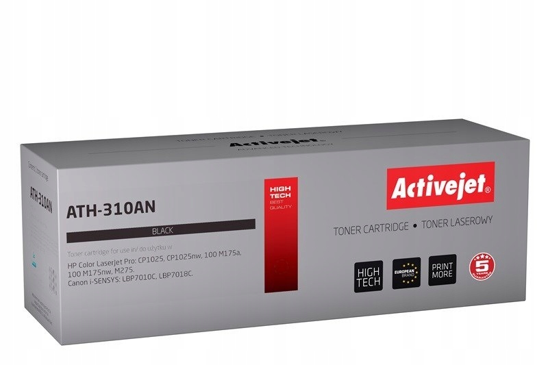 Toner Activejet ATH-310AN (zamiennik do Canon, Hp 126A CRG-729B, CE310A; Pr