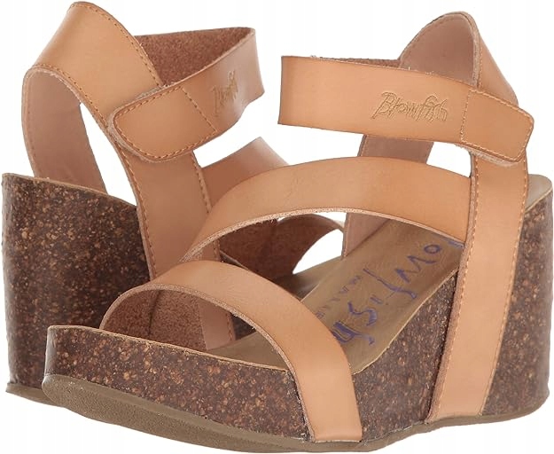 Blowfish Dámské Sandály Na Klínku, Hnědé, Velikost 38