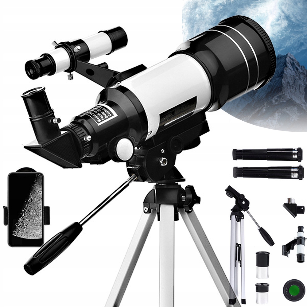 Vzdělávací Teleskop, Přenosný Pozorovací Dalekohled S Adaptérem Pro Chytrý Telefon