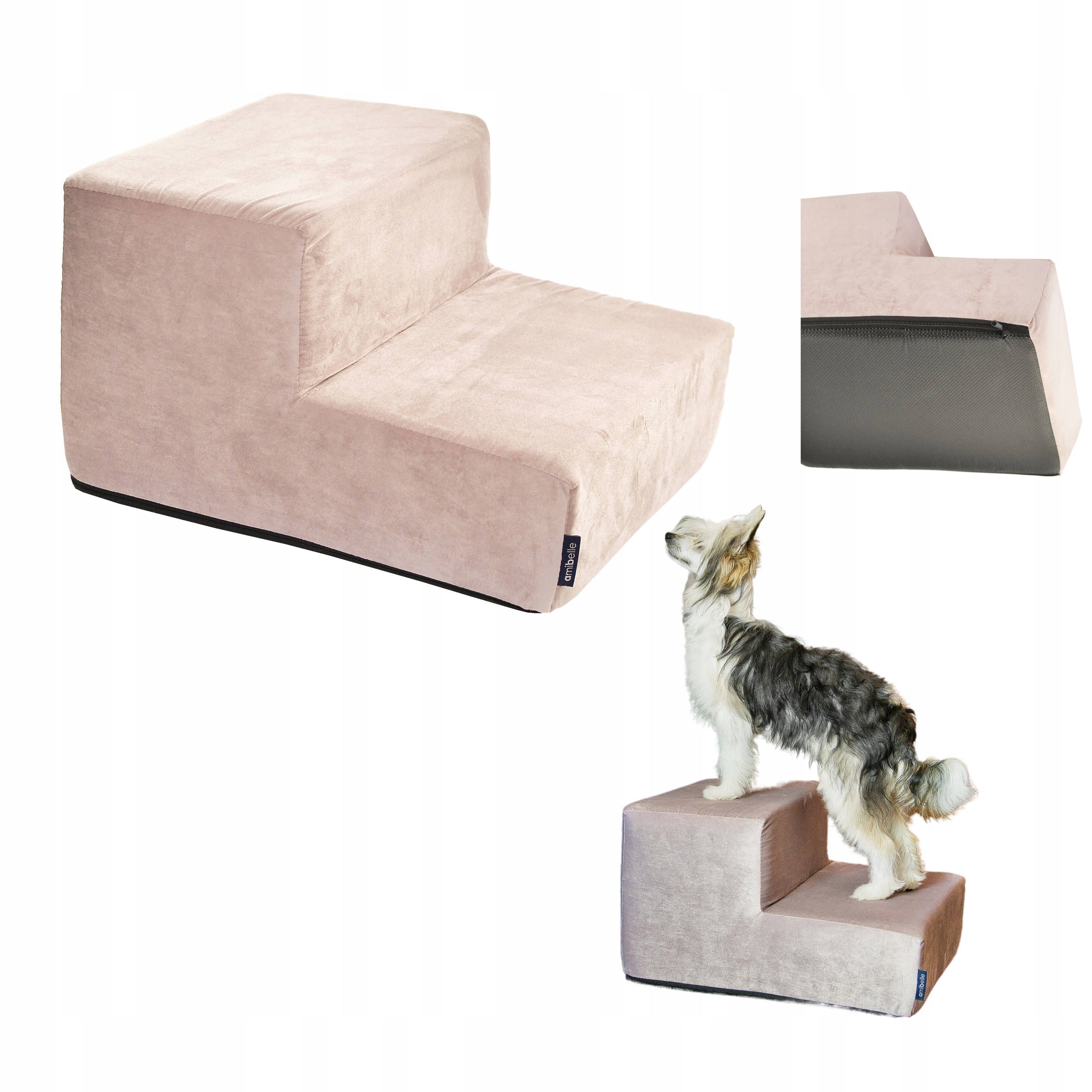 Schodky Rampa pro psa kočku 2 stupně Protiskluzové schody 30 cm Plošina