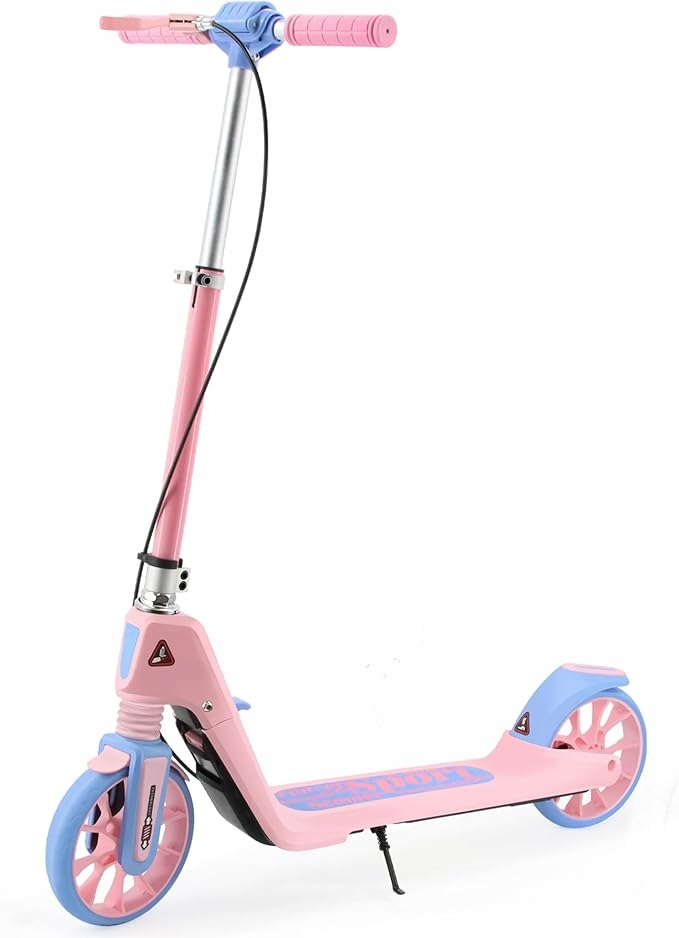 Hulajnoga dla dzieci i dorosłych regulowana duże koła do 100 kg Różowa