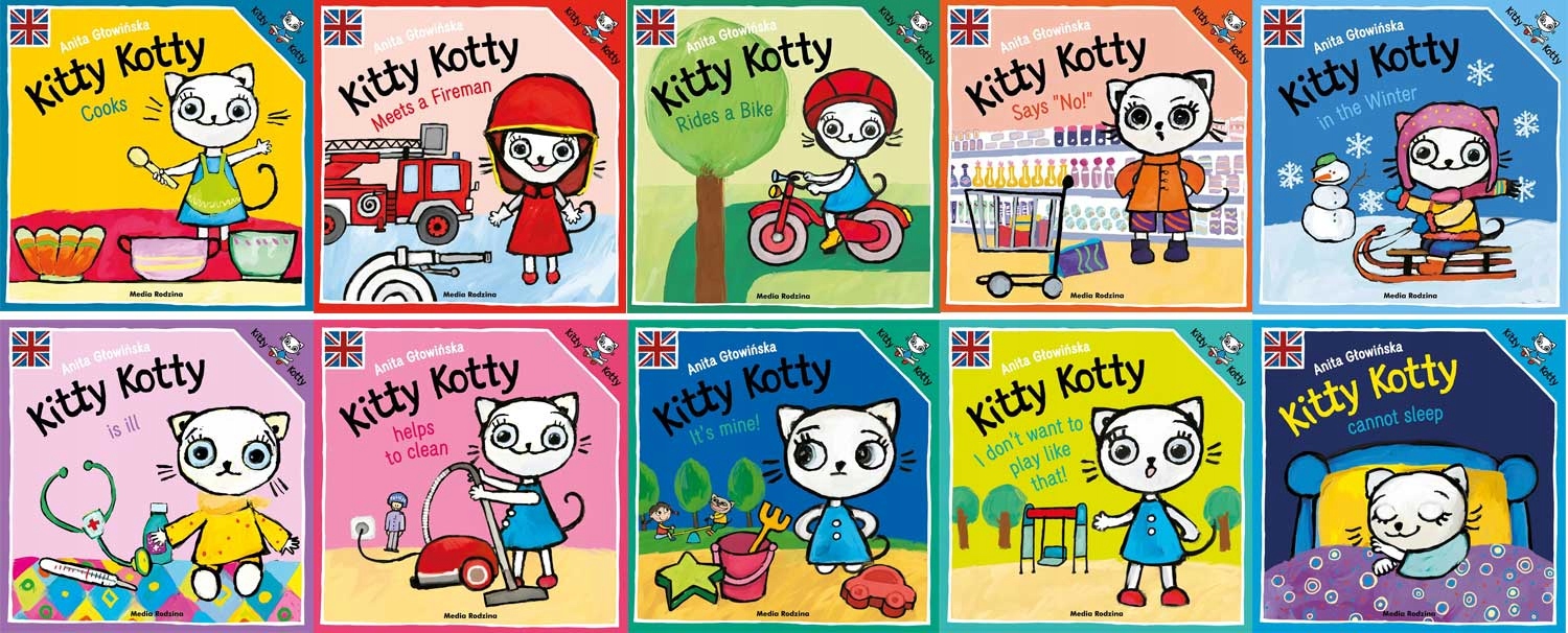 

Pakiet 10x Kitty Kotty Kicia Kocia po angielsku