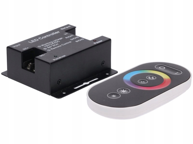 

Sterownik Led Prescot Rgb 12-24V 3x6A touch Rf cza