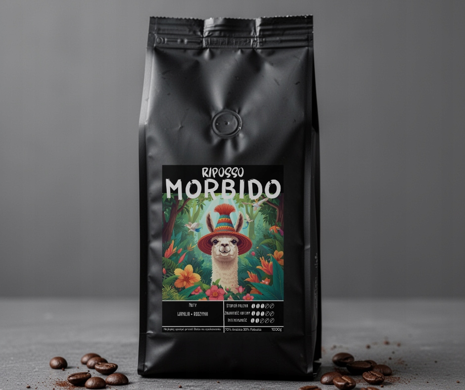 Riposso Morbido 1 kg káva káva 70% Arabica 30% Robusta