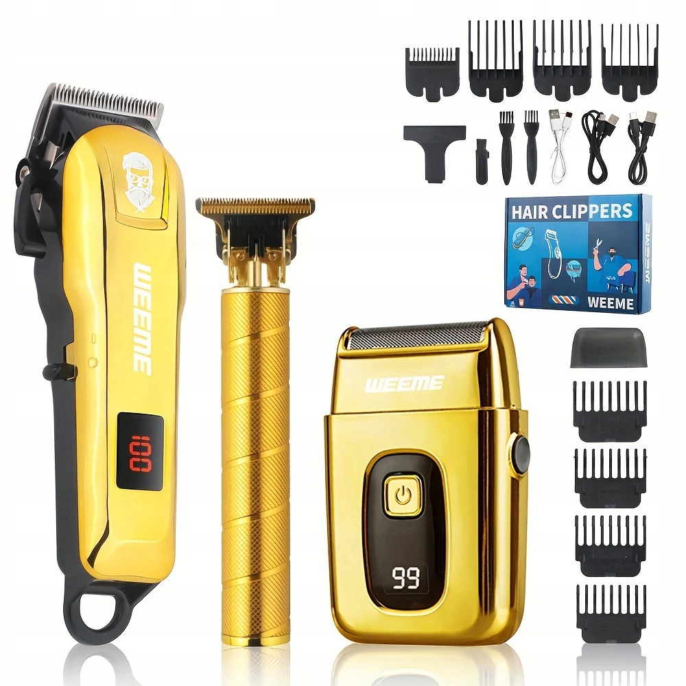 Sada Zastřihovačů Holicí Strojek Pro Stříhání Vlasů Profesionální