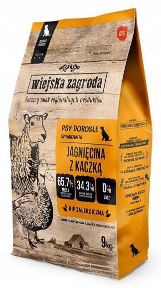 Wiejska Zagroda Z Jagnięciną I Kaczką Dla Psa 9kg