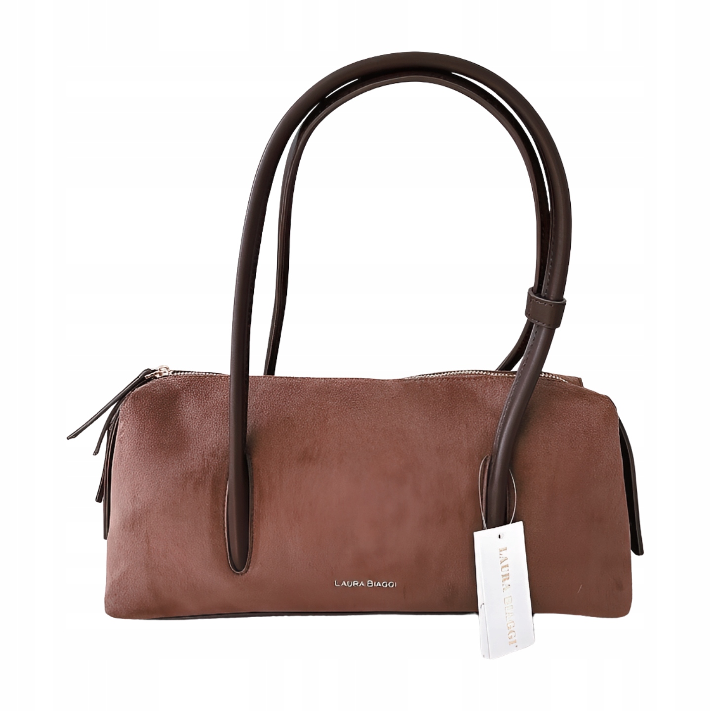 Laura Biaggi kabelka kufřík přes rameno čokoládová ekosemiš
