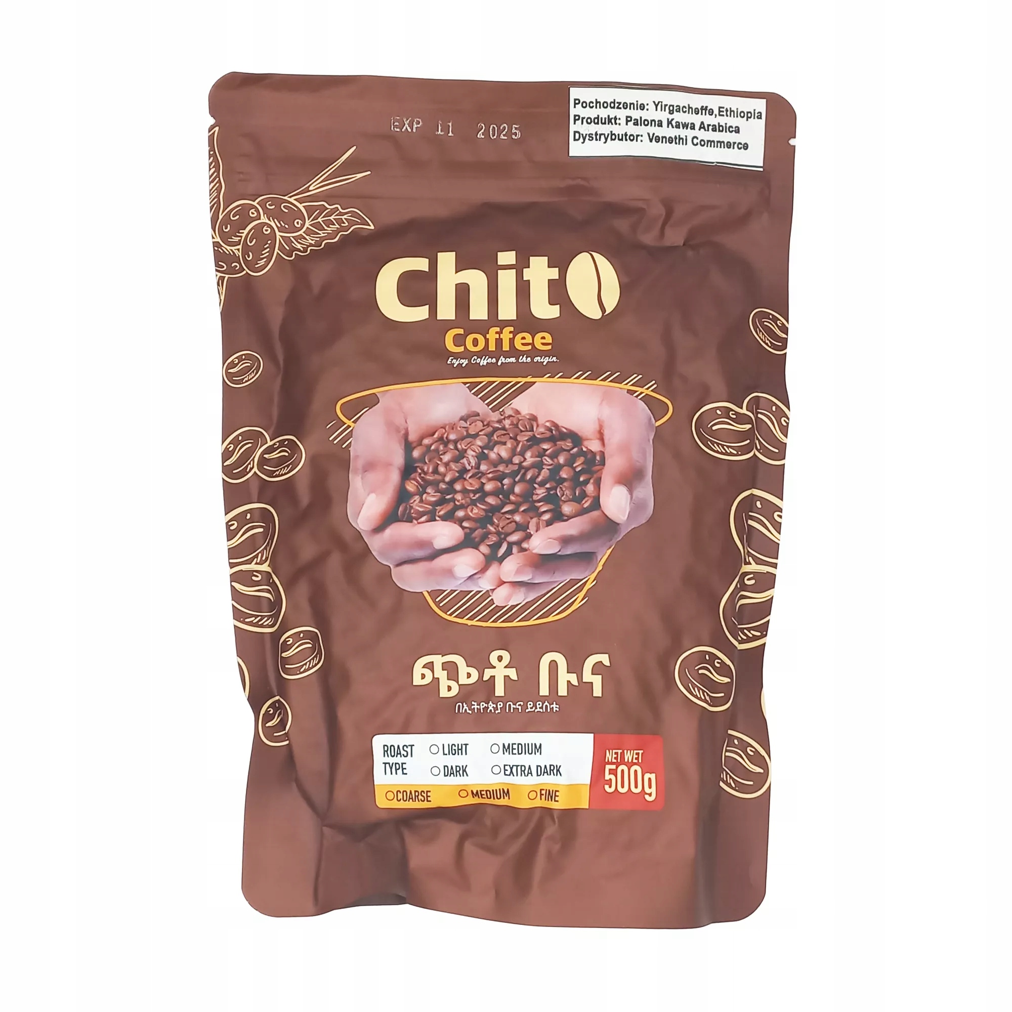 Levně Chito Coffee 500g pražená a káva káva Arabica