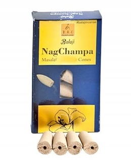 

Kadzidełka Stożki Cofające Nag Champa Balaji