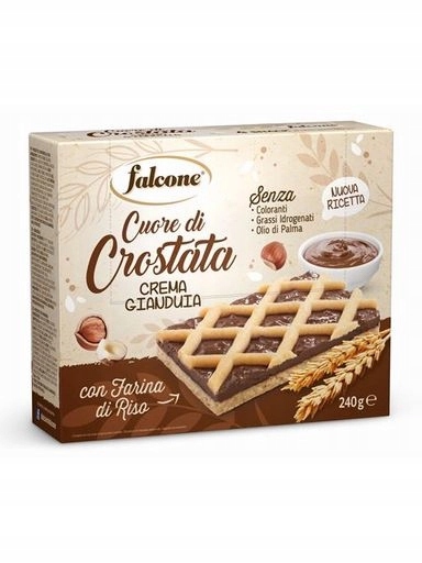 Levně 5 x Tarta s arašídovým krémem Crostata crema gianduia 240 g Falcone