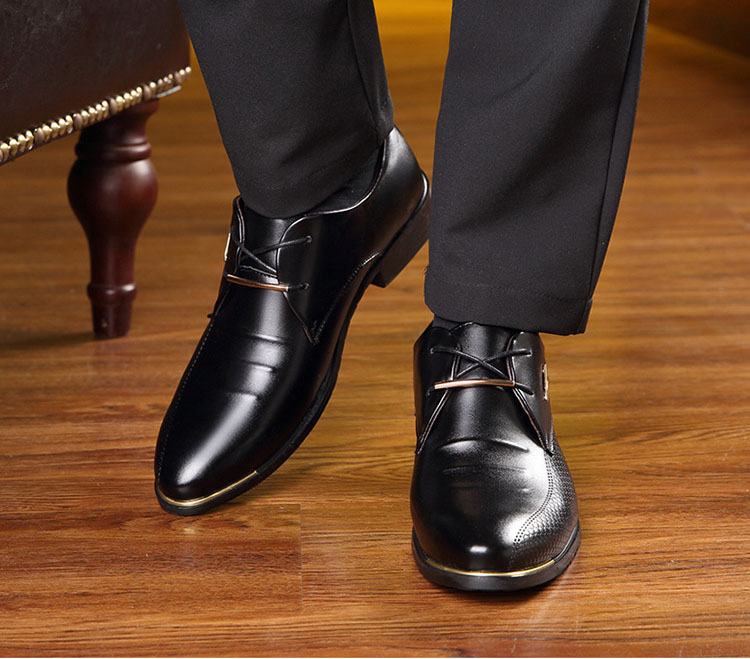 WYGODNE ELEGANCKIE MĘSKIE WIZYTOWE BUTY SKORZANE CASUAL R.43 Materiał zewnętrzny skóra ekologiczna