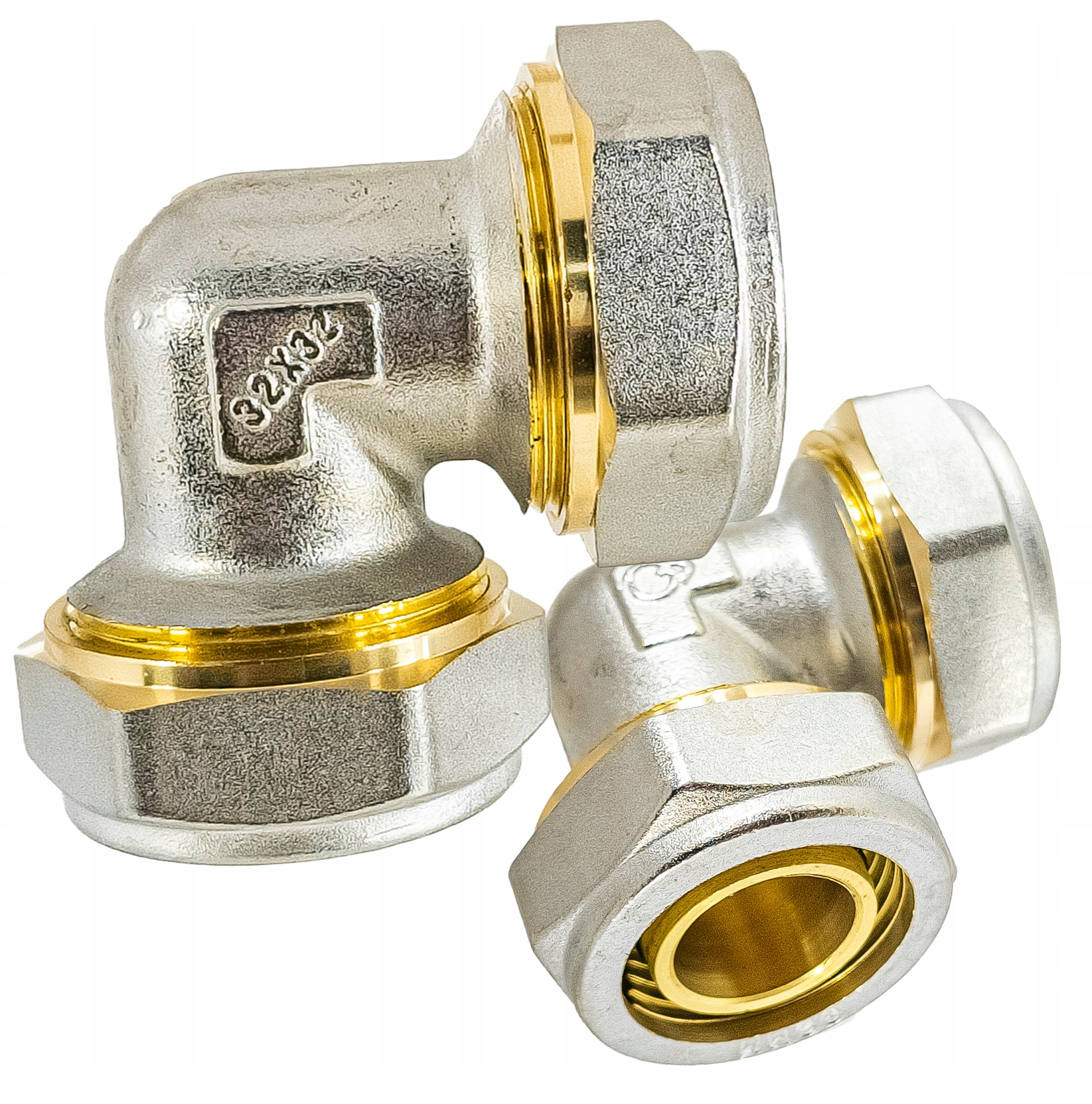 KOLANO RÓWNOPRZELOTOWE PEX ALUPEX SKRĘCANE FI 32x32 MOCNY MOSIĄDZ DIAMOND