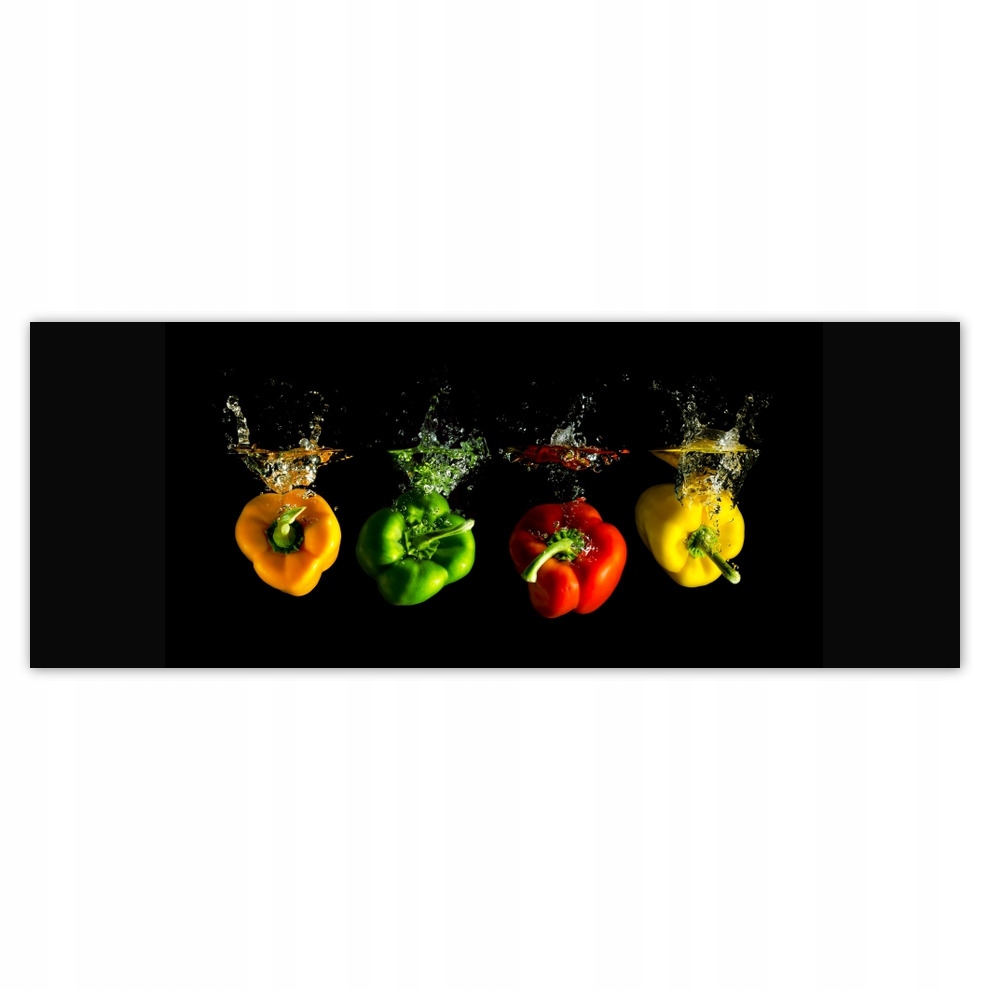 

Fototapety flizelina 250x93 Papryka Papryczki Woda