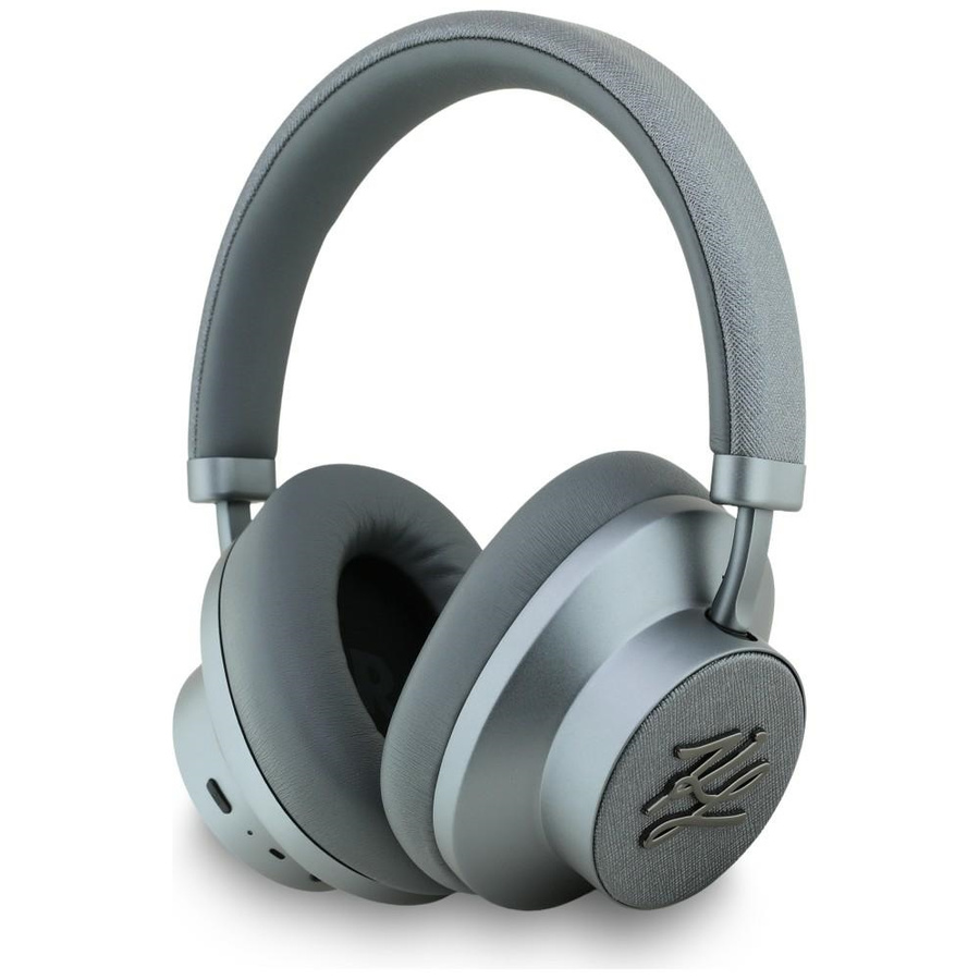 Sluchátka do uší Karl Lagerfeld Grained Initials Bluetooth Anc šedá