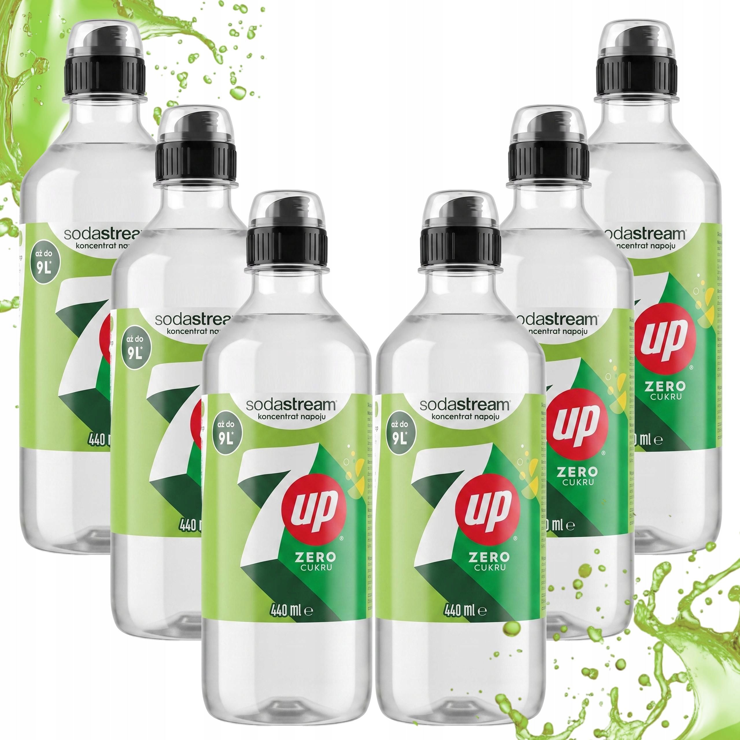 Sodastream Sirup Bez Cukru Koncentrát 7UP Nula Do Saturátoru Vody 440 ML