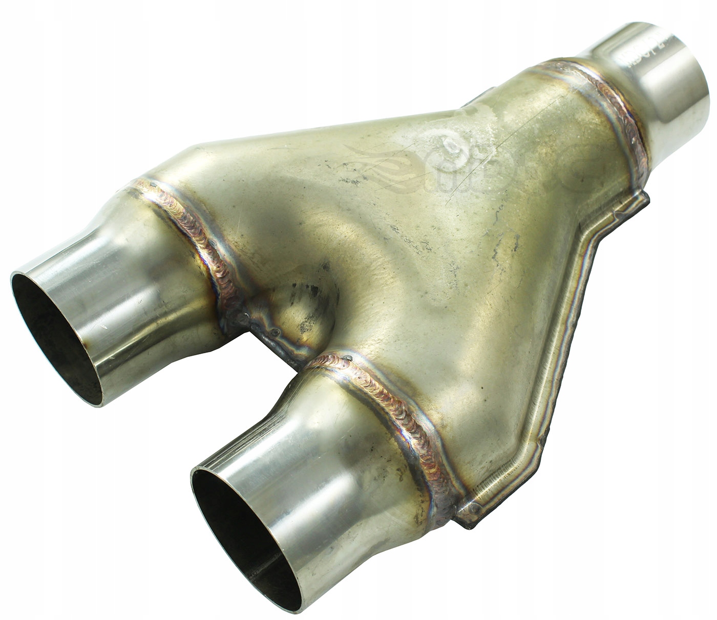 MDC Y-pipe Výfukový T-rozdělovač 51 51mm 2'' Nerezová ocel Nerezový tlumič