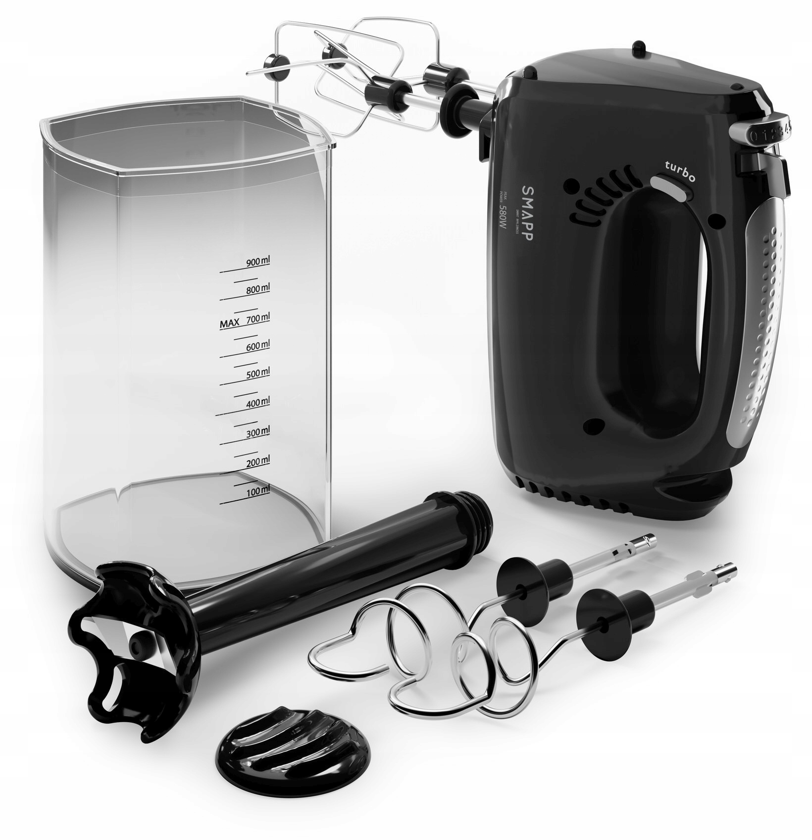 Mikser ręczny blender pojemnik Zelmotor Smapp 451.5 czarny 550W Polski