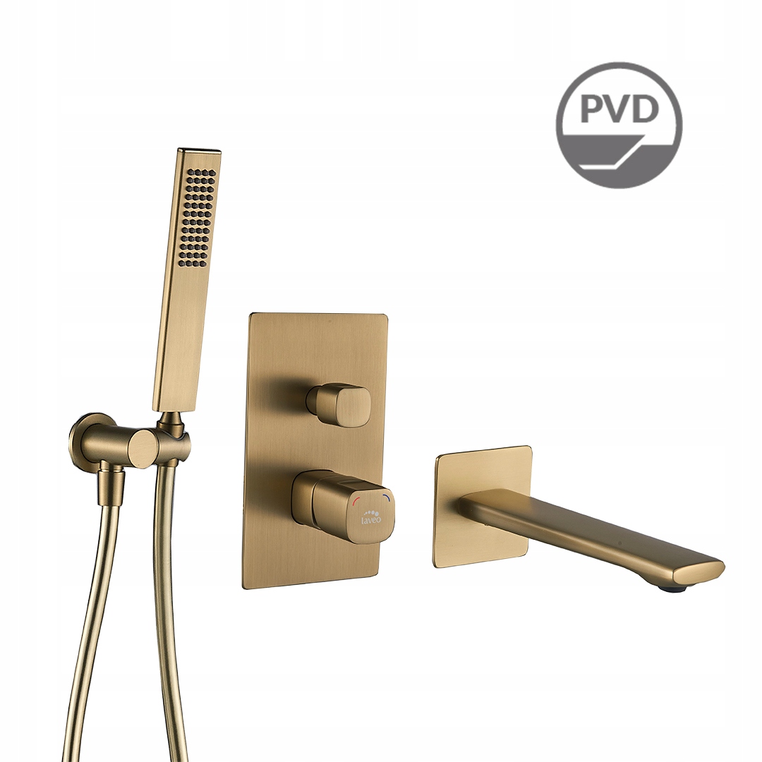 Podomietkový Vaňový Set Zlato Kartáčovaný Komplet Laveo Tores