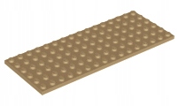 

Lego 3027 Płytka 6x16 dark tan