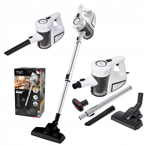 Vertikálny ručný bezvreckový vysávač 1,5 L biely Ad 7063 W Adler
