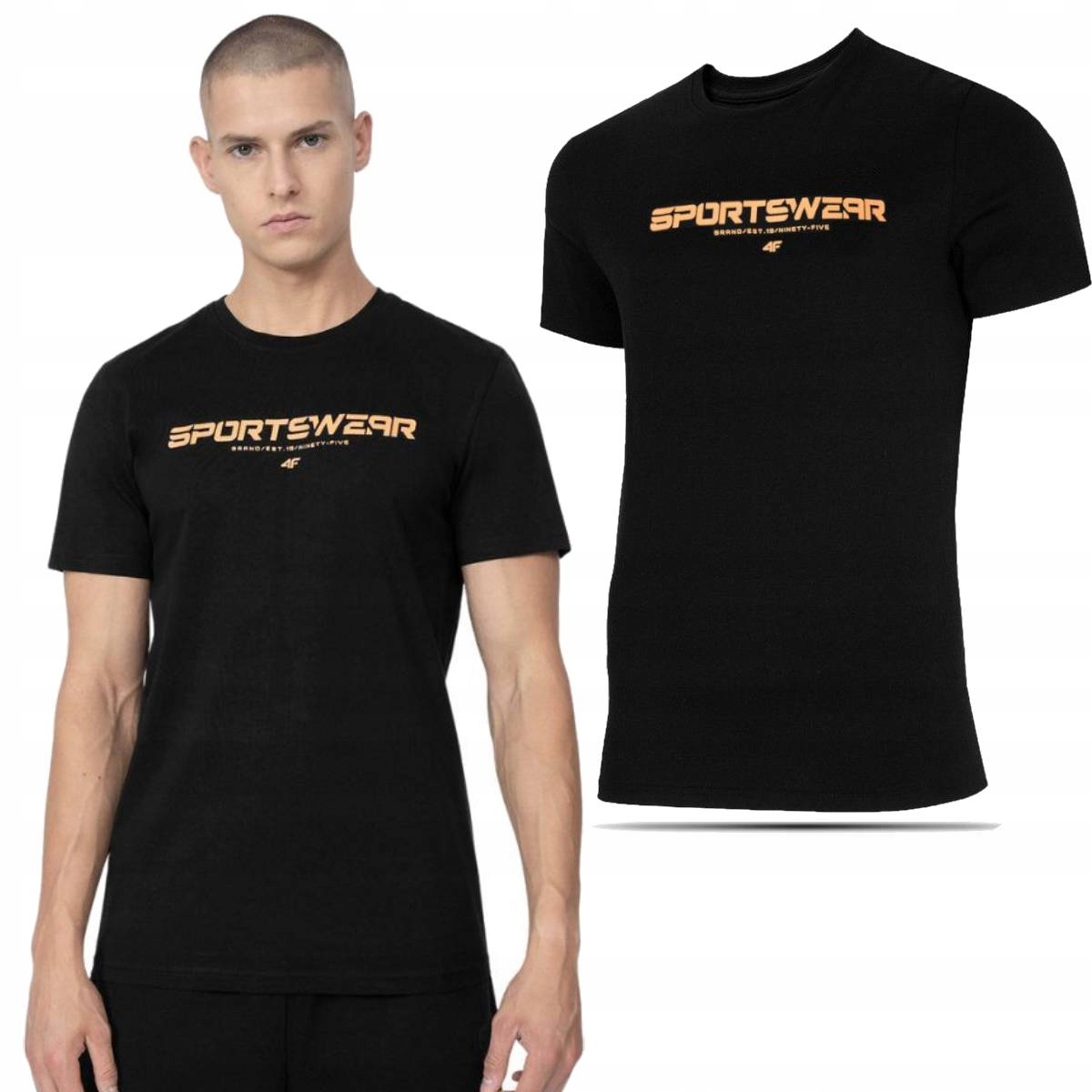

4F Koszulka Męska Basic T-shirt Bawełniana r. XL