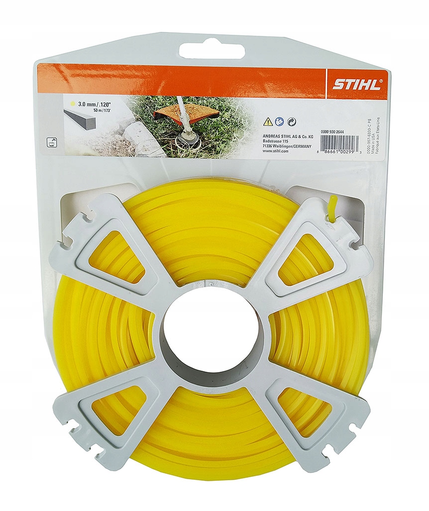 

Żyłka tnąca kwadratowa 3mm 53m do kos Stihl