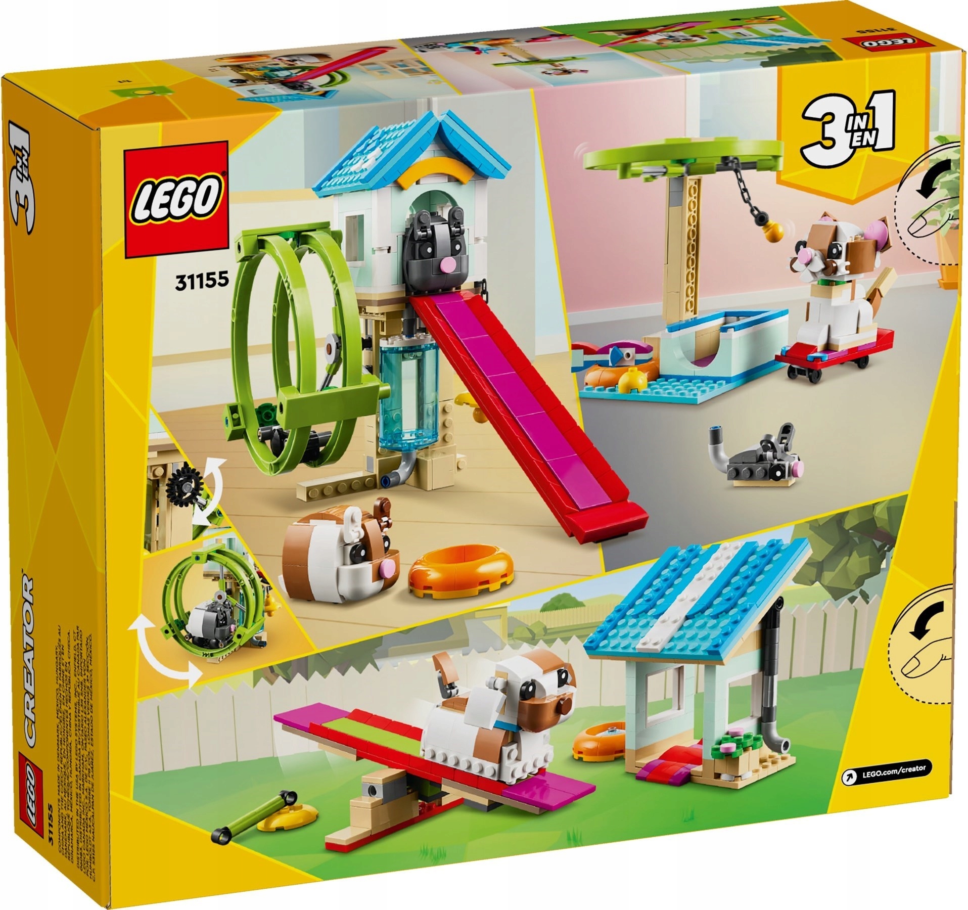 LEGO 31155 CREATOR 3W1 KOŁOWROTEK DLA CHOMIKÓW Numer produktu 31155