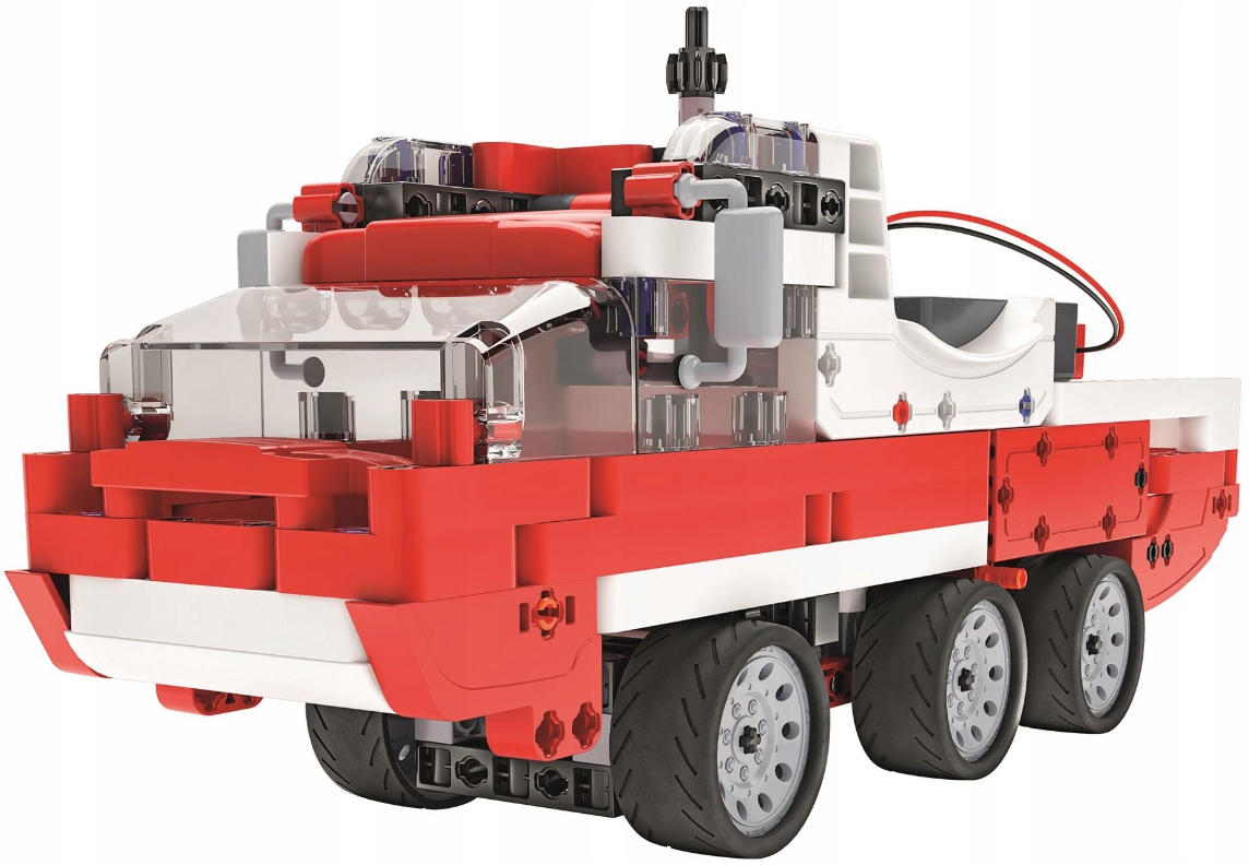 LABORATORIUM MECHANIKI SAMOCHÓD WÓZ STRAŻACKI 5W1 Materiał plastik