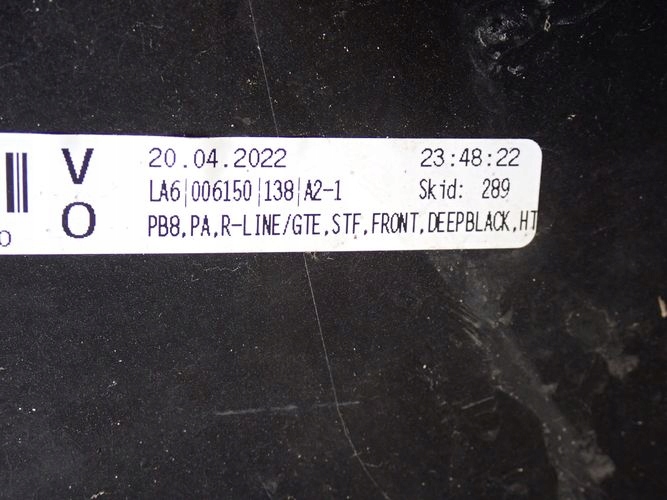VW PASSAT B8 R-LINE LIFT 19- front bumper front