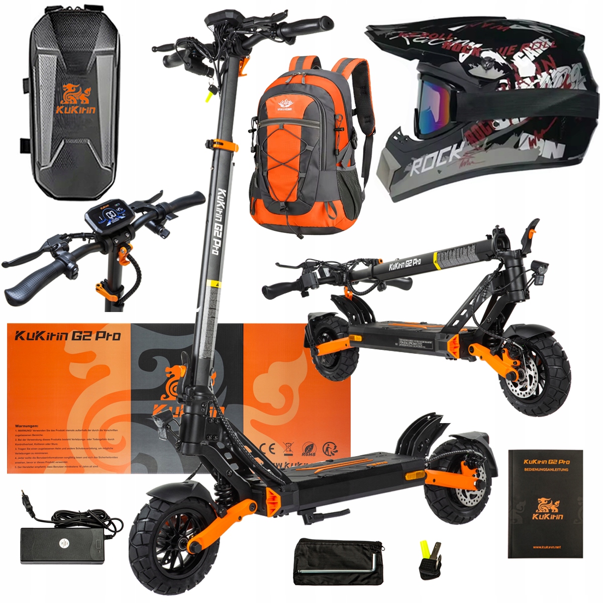 Pojazd Elektryczny KuKirin G2 Pro Abe 500w 48V 15.6AH 65KM 25KM/h +Dárek