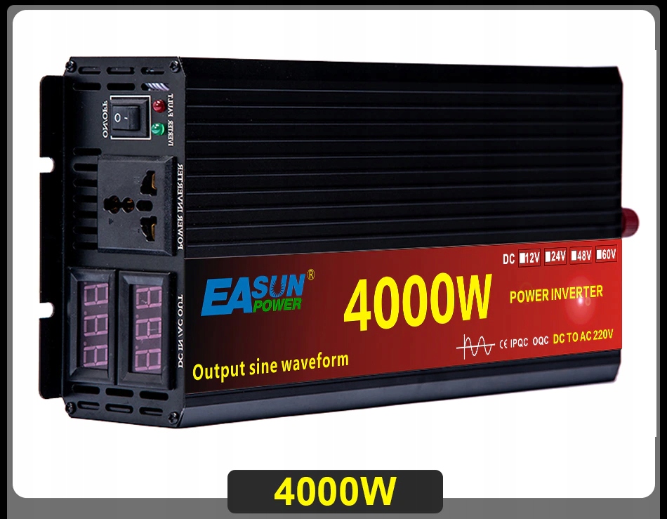 PRZETWORNICA PRĄDU NAPIĘCIA SINUS!! 24V 230V 4000W EAN (GTIN) 5902574819574