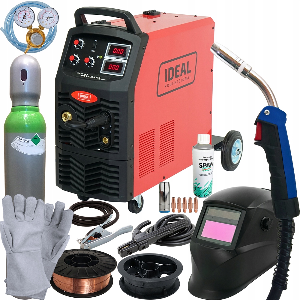 

Spawarka Mig Mag 250A Mma migomat Tecno Mig Zestaw