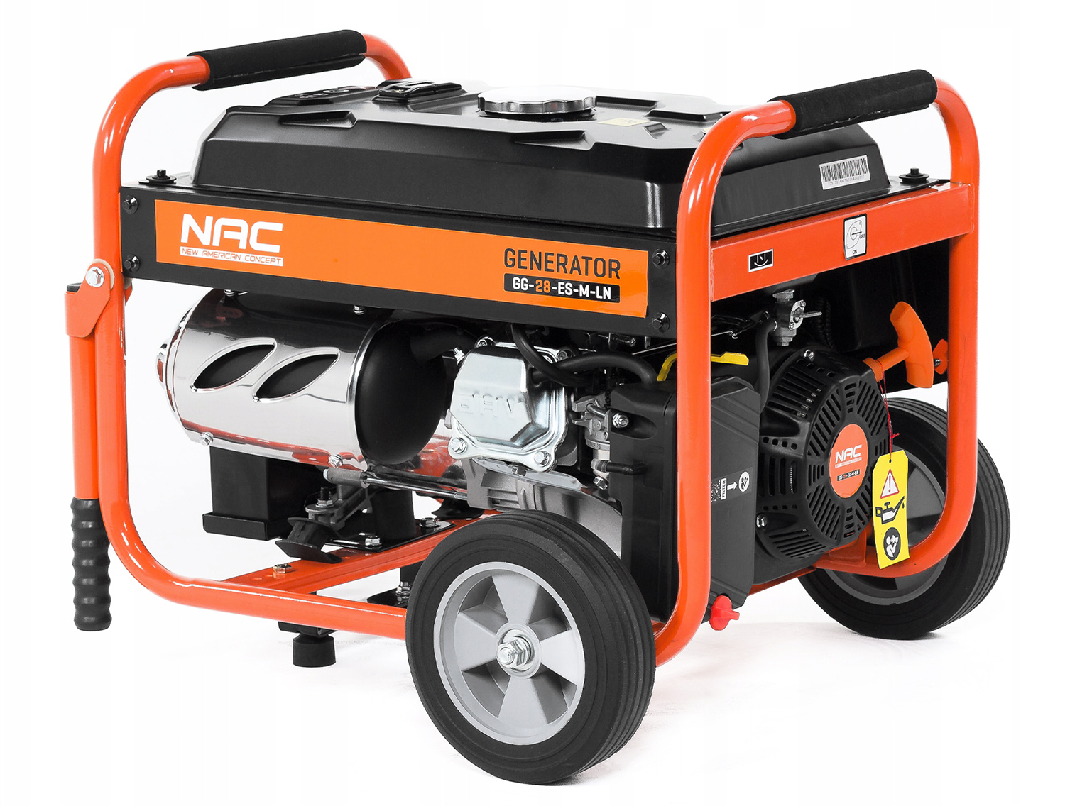 NAC AGREGAT PRĄDOTWÓRCZY GENERATOR PRĄDU Z KLUCZYKA EL ROZRUCH BRIGGS Silnik 4-suwowy