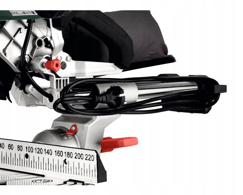 PILARKA DO CIĘCIA KĄTOWEGO I UKOŚNEGO METABO KGS 216 M 1500W Głębokość cięcia pod kątem 90 stopni 65 mm