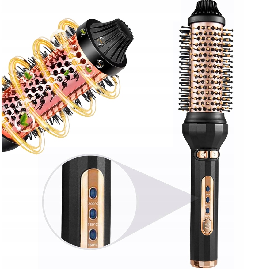 Termický Kartáč, Kulmový Vyhřívaný Kartáč