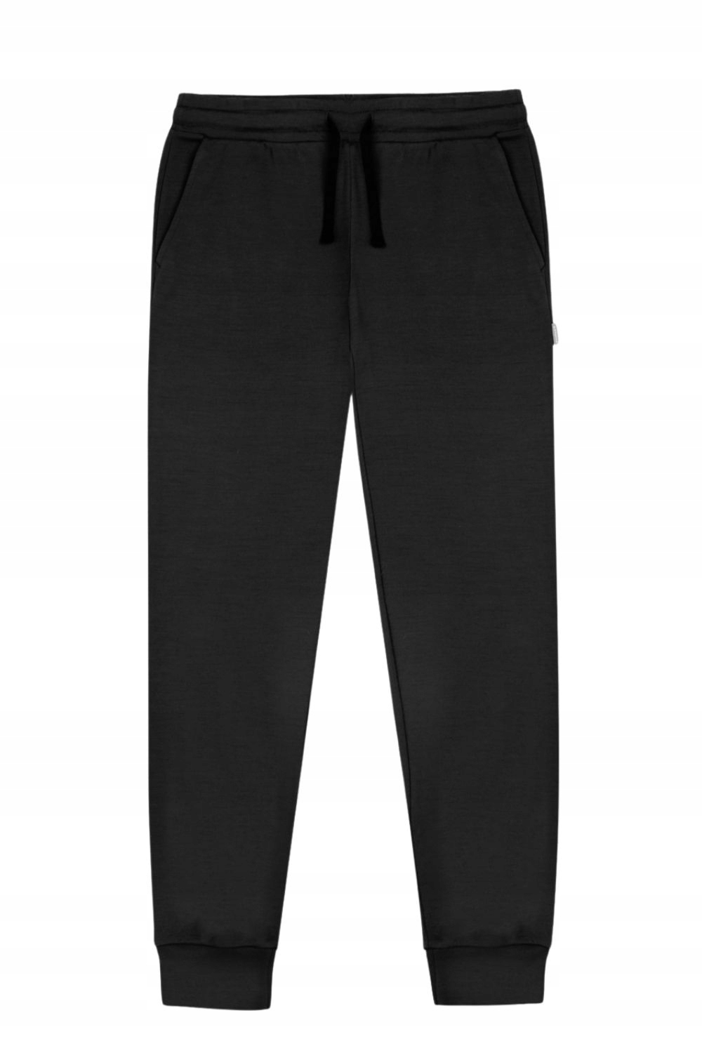 Spodnie dresowe męskie termoaktywne 100% wełna merino czarne L