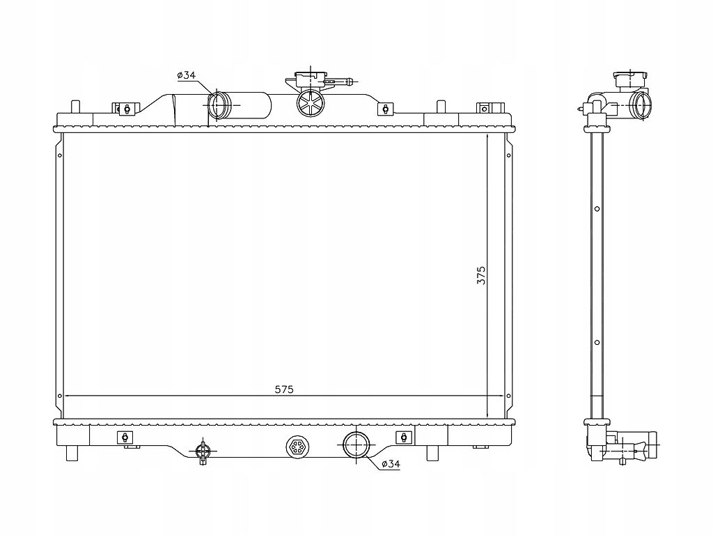 MAZDA CX3 2015- CHŁODNICA PEHH15200
