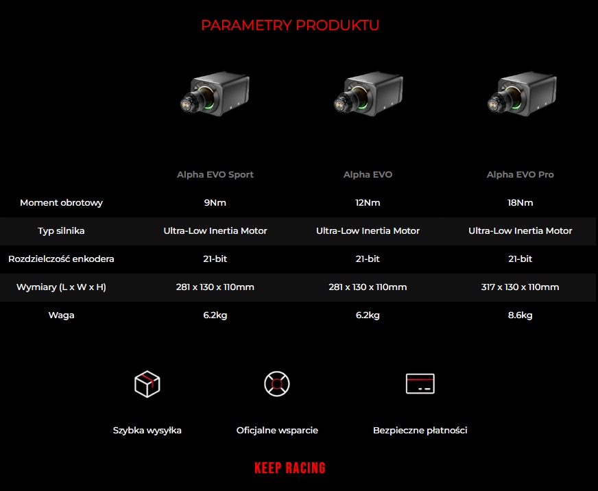 SIMAGIC Profesjonalna baza kierownicy Alpha EVO 12Nm, S105 — 9