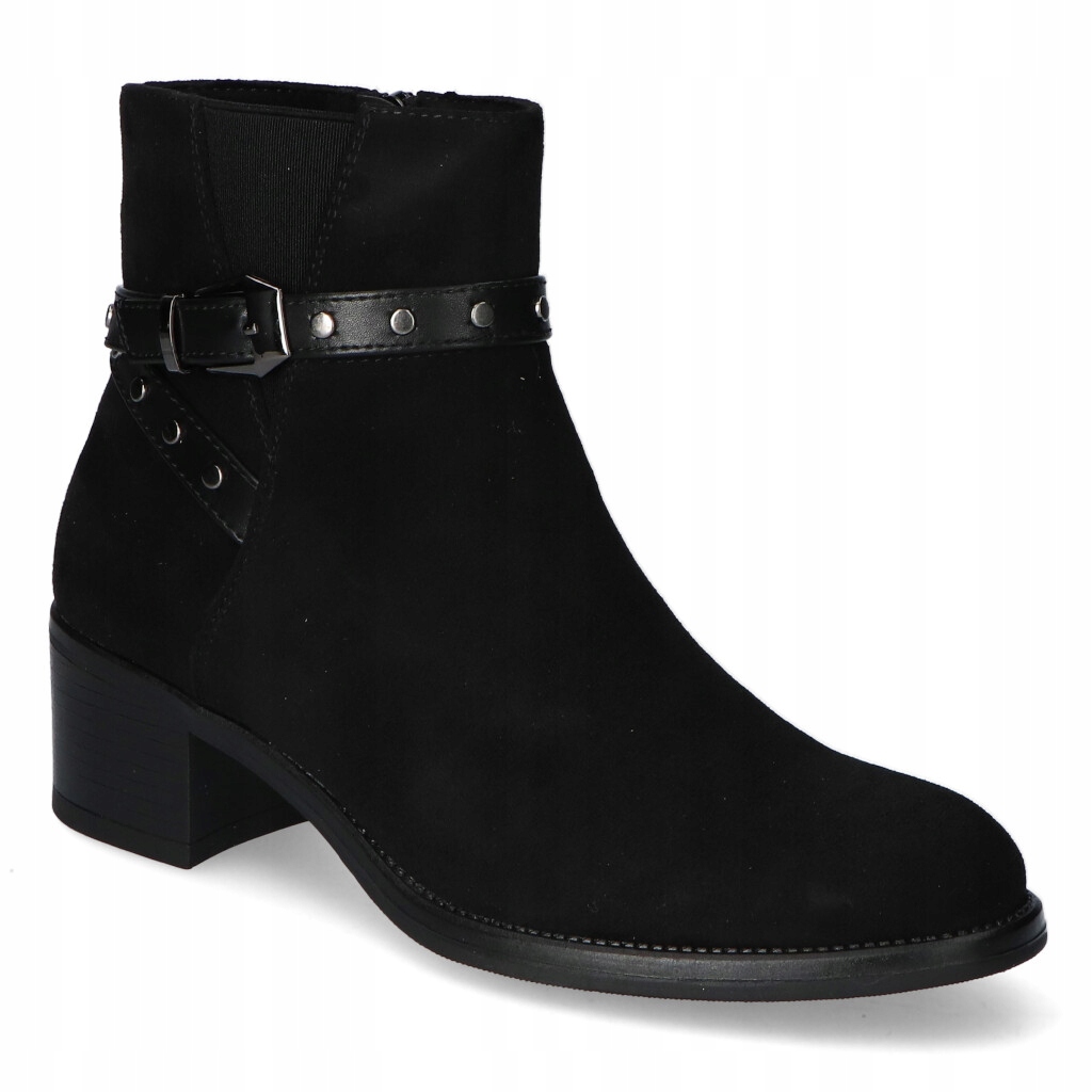 

Botki Sergio Leone BT615 Czarne MIC zamsz 38