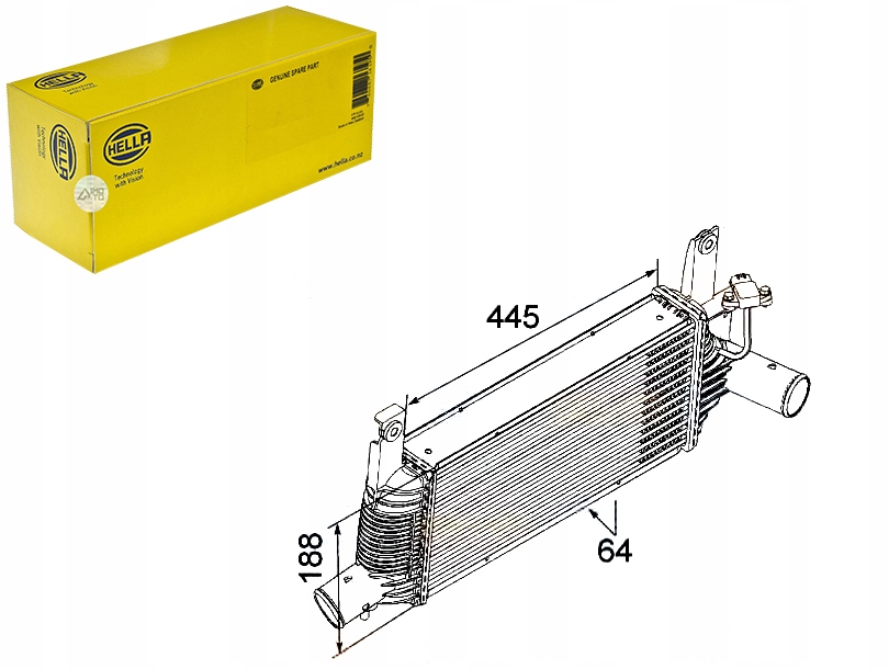 HELLA INTERCOOLER NISSAN NAVARA 2,5D