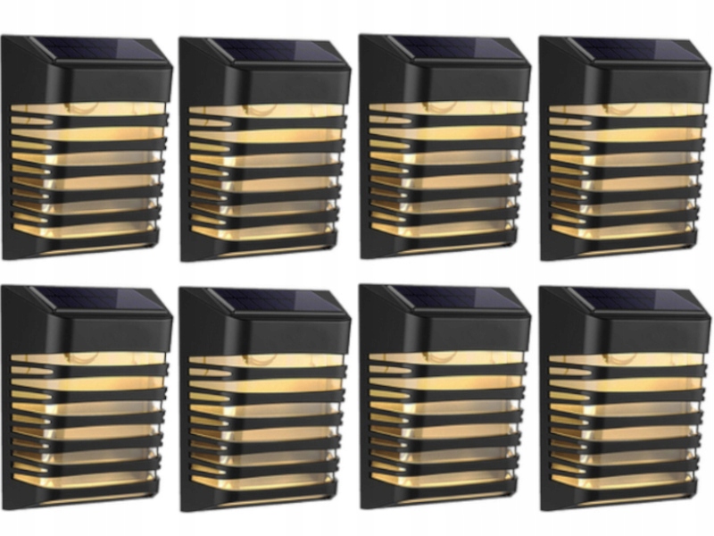 8 x Led solární lampička na Terasa Balkon se senzorem soumraku