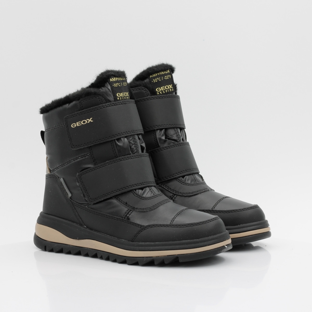 Buty Śniegowce dla Dzieci Geox Black Czarne J46EWC 0LVBC C9999 Roz 36