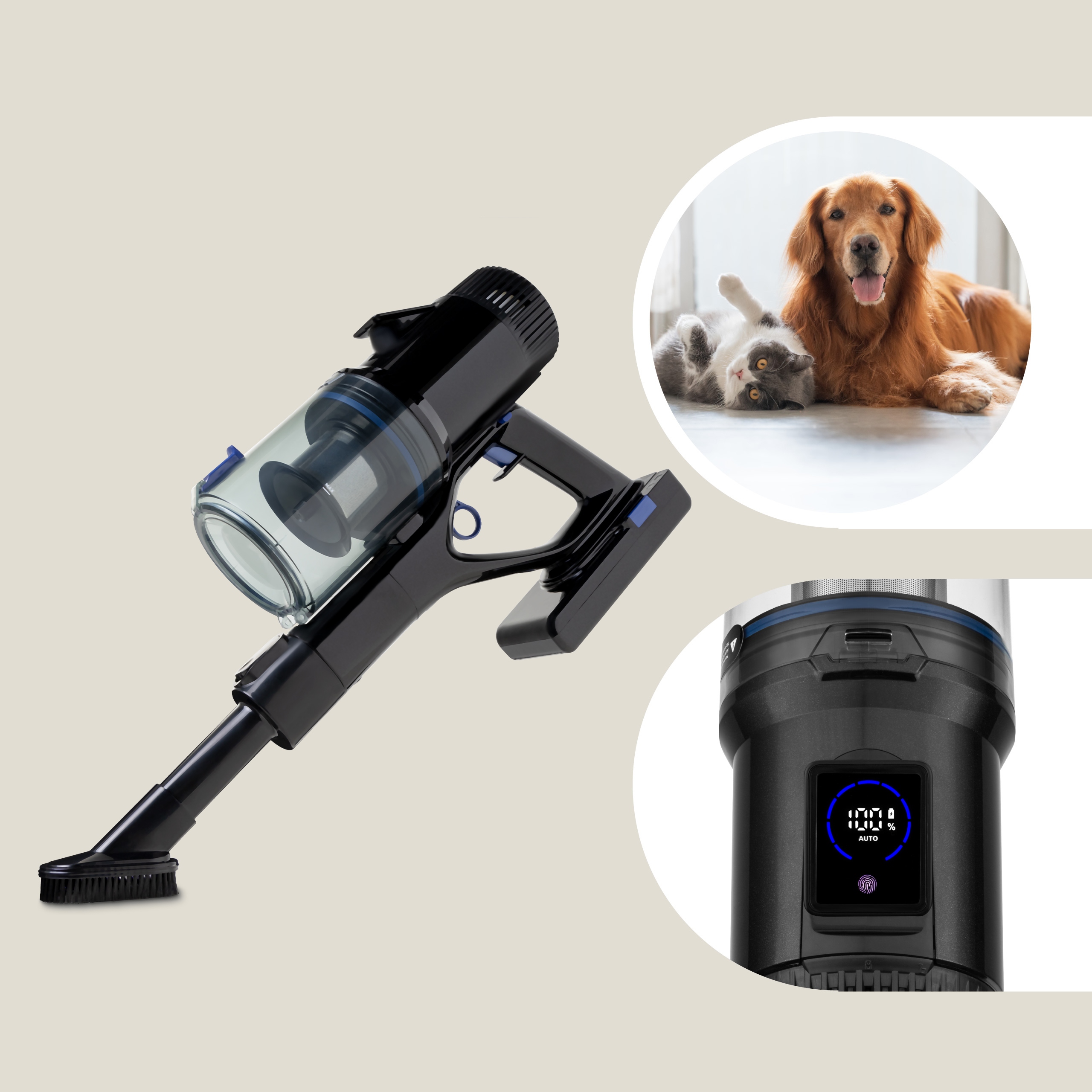 ODKURZACZ RĘCZNY PIONOWY RURA FLEX 400W 3w1 do 60 min MOCNA BATERIA Zeegma Model Zonder Klaar