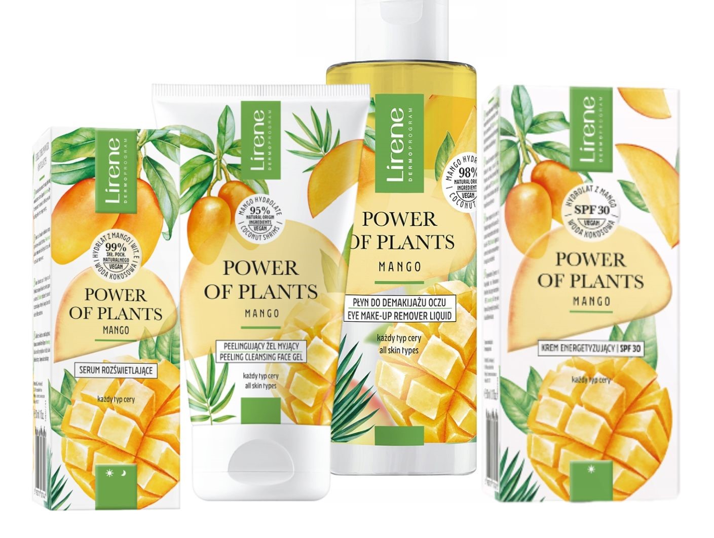 Lirene Power of Plants Mango Set na obličej krém, sérum, tekutina, gel