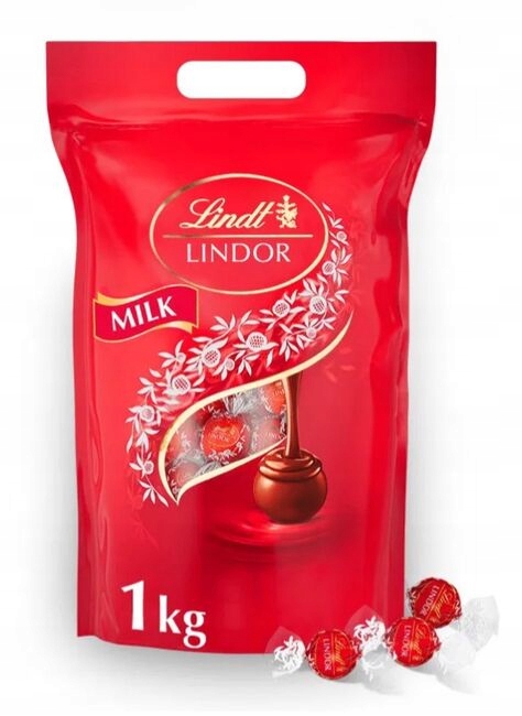 Levně Lindt Lindt Lindor Pralinky Mléčná Čokoláda 1000 g