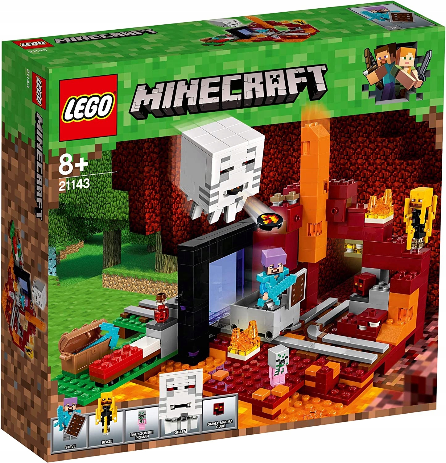 LEGO MINECRAFT 21143 Portal do Netheru Baby Zombie